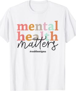 Mental Health Matters Awareness Retro Psychologist Tee Shirt