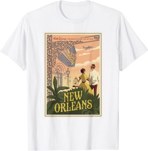 Mickey Mouse One : Walt’s Plane - Travel Poster New Orleans Tee Shirt