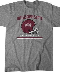 Mississippi State: Vintage Football Helmet Tee Shirt