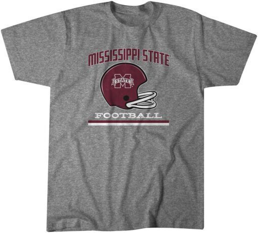 Mississippi State: Vintage Football Helmet Tee Shirt