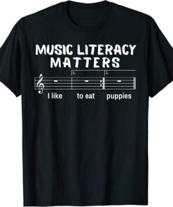 Music Literacy Matters Sound Music Note Tee Shirt