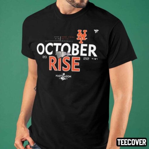 New York Mets October Rise Postseason 2022 New York Mets Tee Shirt