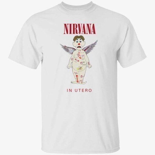 Nirvana in utero cartoon Tee shirt