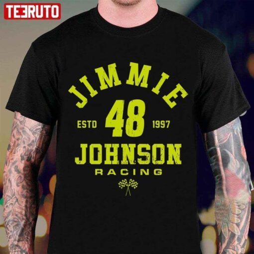 No 48 Jimmie Johnson 48 ESTD 1997 Racing Tee shirt