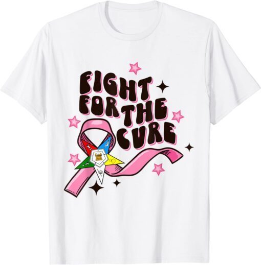 OES Fight For The Cure Eastern Star Breast Cancer Awareness Tee Shirt