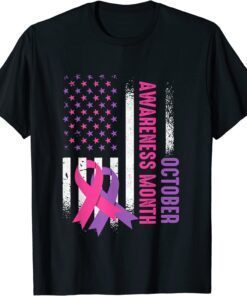 October Breast Cancer & Domestic Violence Awareness Month Tee Shirt