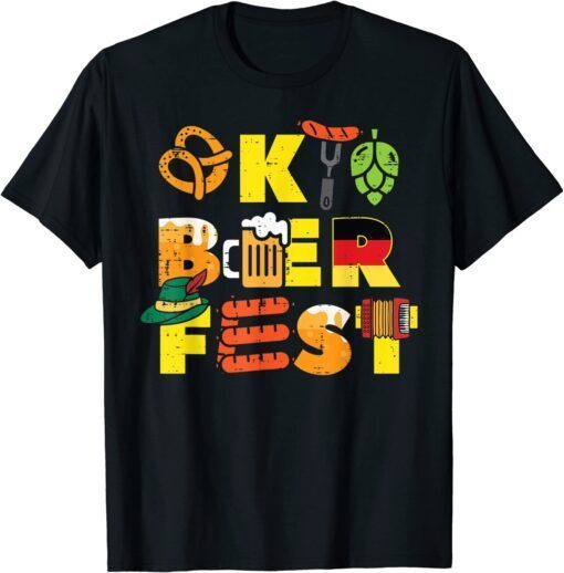 Oktoberfest German Things Cute Bavarian Festival Tee Shirt