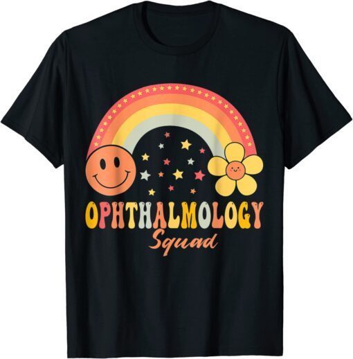 Ophthalmology Squad Rainbow Ophthalmology Appreciation Tee Shirt