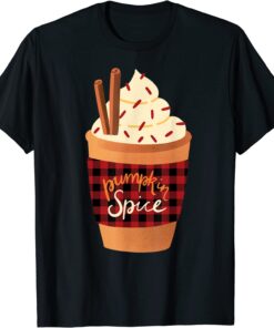 PUMPKIN SPICE LATTE Fall Coffee Pumpkin Spice Thanksgiving Tee Shirt