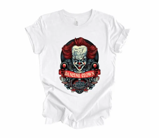 Pennywise Clown IT Horror Movie Halloween Tee Shirt