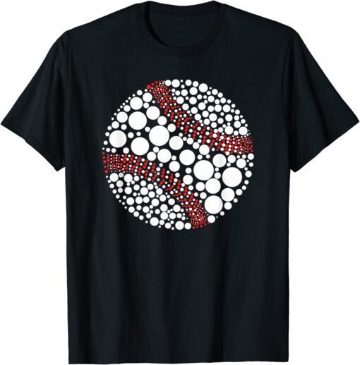 Polka Dot Baseball Lover Player International Dot Day Tee Shirt