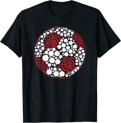 Polka Dot Soccer Lover Player International Dot Day Tee Shirt