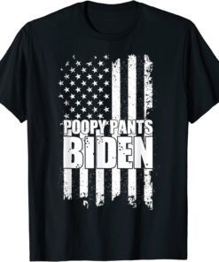 Poopy Pants Biden, Anti Biden Support Trump 2024 Election Tee Shirt