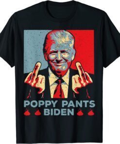 Poopy Pants Joe Biden, Anti Biden Trump 2024 Tee Shirt