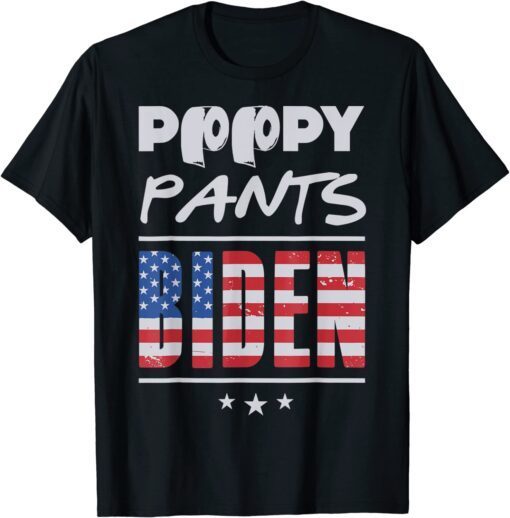 Poopypants Anti Biden Trump 2024 President Election Tee Shirt