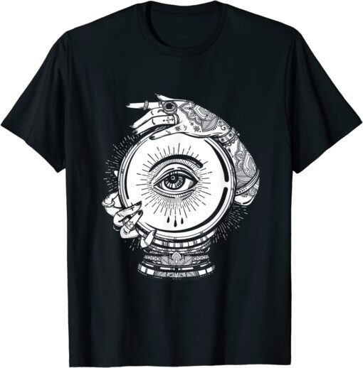 Psychic Crystal Ball Mystic Gypsy Fortune Teller Tee Shirt