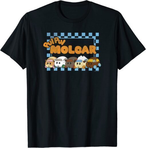 Pui Pui Molcar Guinea Pig Racing Check Team T-Shirt