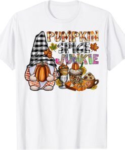 Pumpkin Spice Junkie, Autumn Gnome, Fall Thanksgiving Lover 2023 Shirt