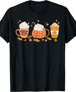 Pumpkin Spice Latte Fall Vibes Autumn Pumpkin Spice Coffee Tee Shirt