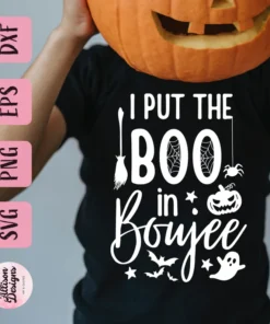 Put the Boo in Boujee , Witch and ghost Halloween Tee Shirt