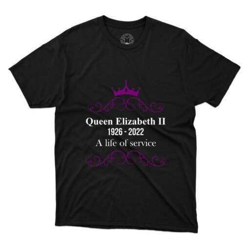 Queen Elizabeth II 1926-2022 A Life Of Service Tee Shirt