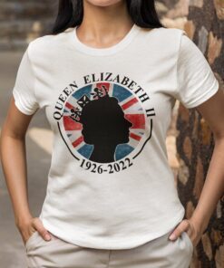 Queen Elizabeth II 1926-2022 England Flag Tee Shirt