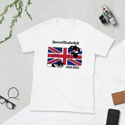 Queen Elizabeth II 1926-2022 Flag Of England Tee Shirt