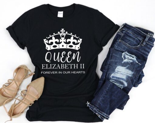 R.I.P Queen Elizabeth II Forever in Our Hearts Tee Shirt