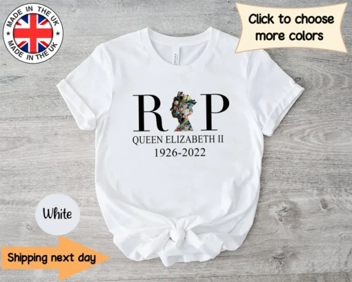 RIP Queen Elizabeth ll 1926-2022 Rest In Peace Majesty The Queen Tee Shirt
