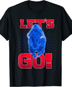 Red & Blue Buffalo - Let's Go Buffalo Tee Shirt