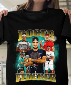 Roger Federer 1998-2022 Thanks For Memories Tee Shirt