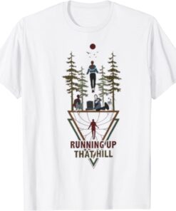 Running up that hill Max floating Tee Shirt