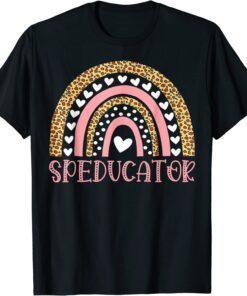 SPED teacher, speducator heart, speducator rainbow Tee Shirt