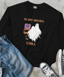 Scary Movies and Chill Halloween Tee Shirt