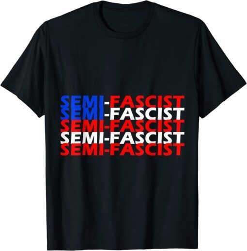 Semi-Fascist Flag Political Humor - Biden Quotes Tee Shirt