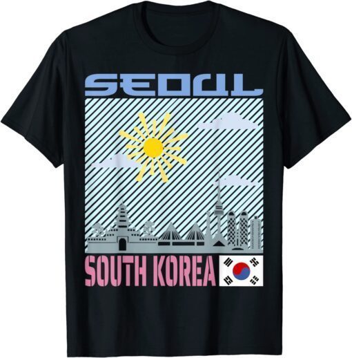 Seoul South Korea Skyline - Country City Skyline Landmark T-Shirt