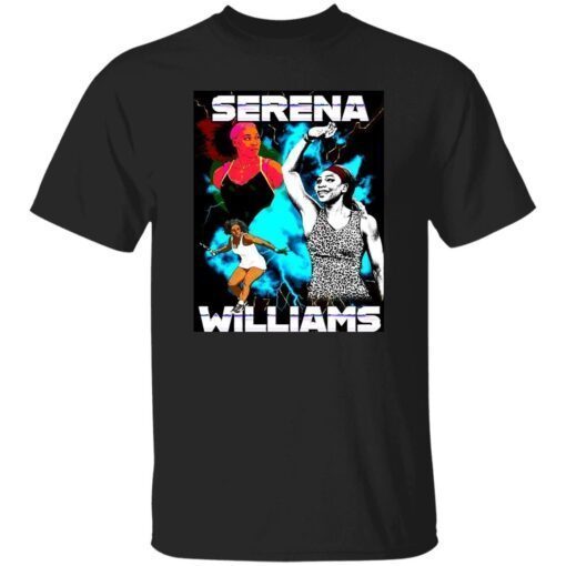 Serena williams custom drawing tennis pro Tee shirt