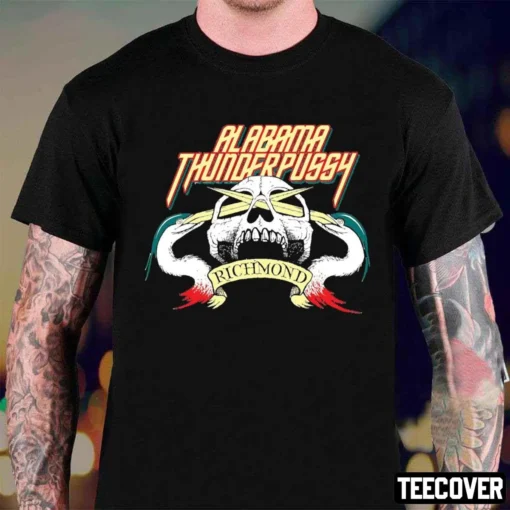 Skull Thunder Alabama Thunder Pussy Richmond Design Tee shirt