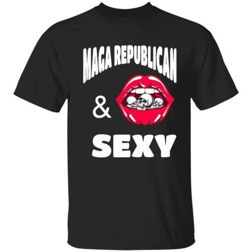 Skull maga republican and sexy Tee shirt