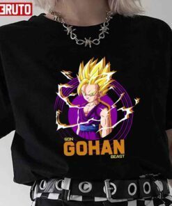 Son Gohan Beast Retro Dragon Ball Anime Manga Tee shirt