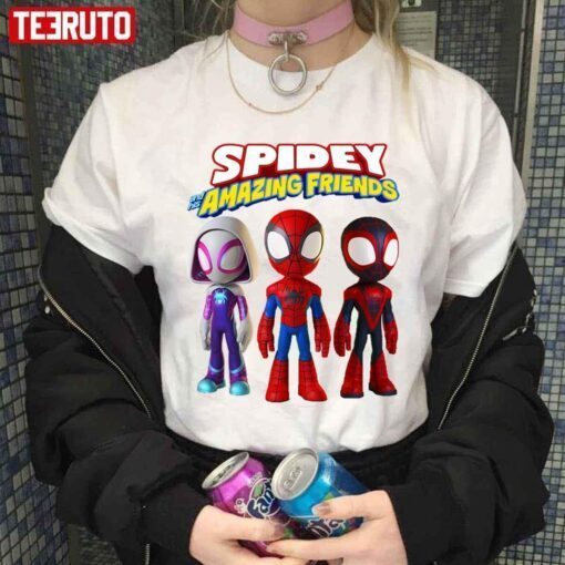 Spidey And His Amazing Friends Spider Family Tee Shirt