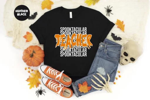 Spooktacular Teacher Halloween Tee Shirt