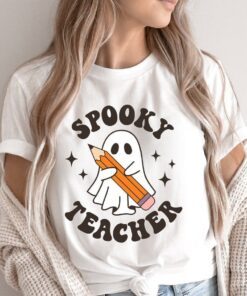 Spooky Teacher Ghost Teacher Halloween Tee Shirt