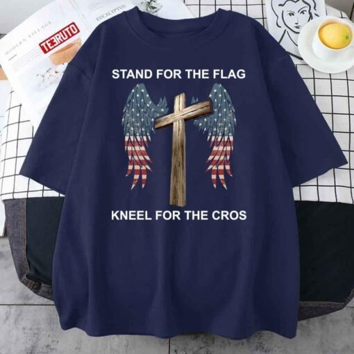 Stand For The Flag Kneel For The Cross Veterans 2023 Shirt