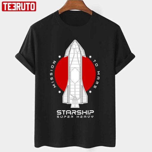 Starship Sn24 Mission To Mars Space Rocket Launch Classic Shirt