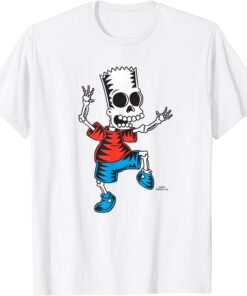 The Simpsons Bart Skeleton Treehouse of Horror Halloween Classic Shirt