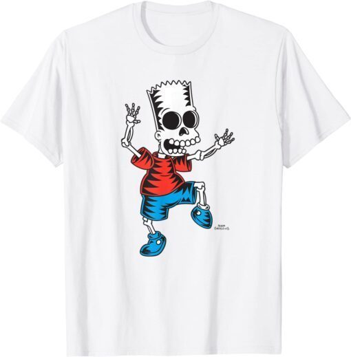 The Simpsons Bart Skeleton Treehouse of Horror Halloween Classic Shirt