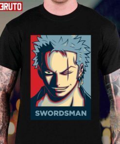 The Swordsman Zoro One Piece Anime Hope Art Tee shirt