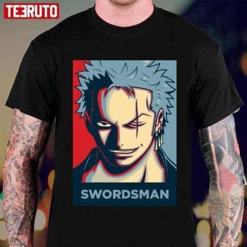 The Swordsman Zoro One Piece Anime Hope Art Tee shirt