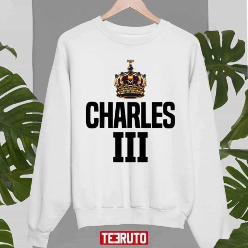 The Throne Of UK King Charles III Tee shirt